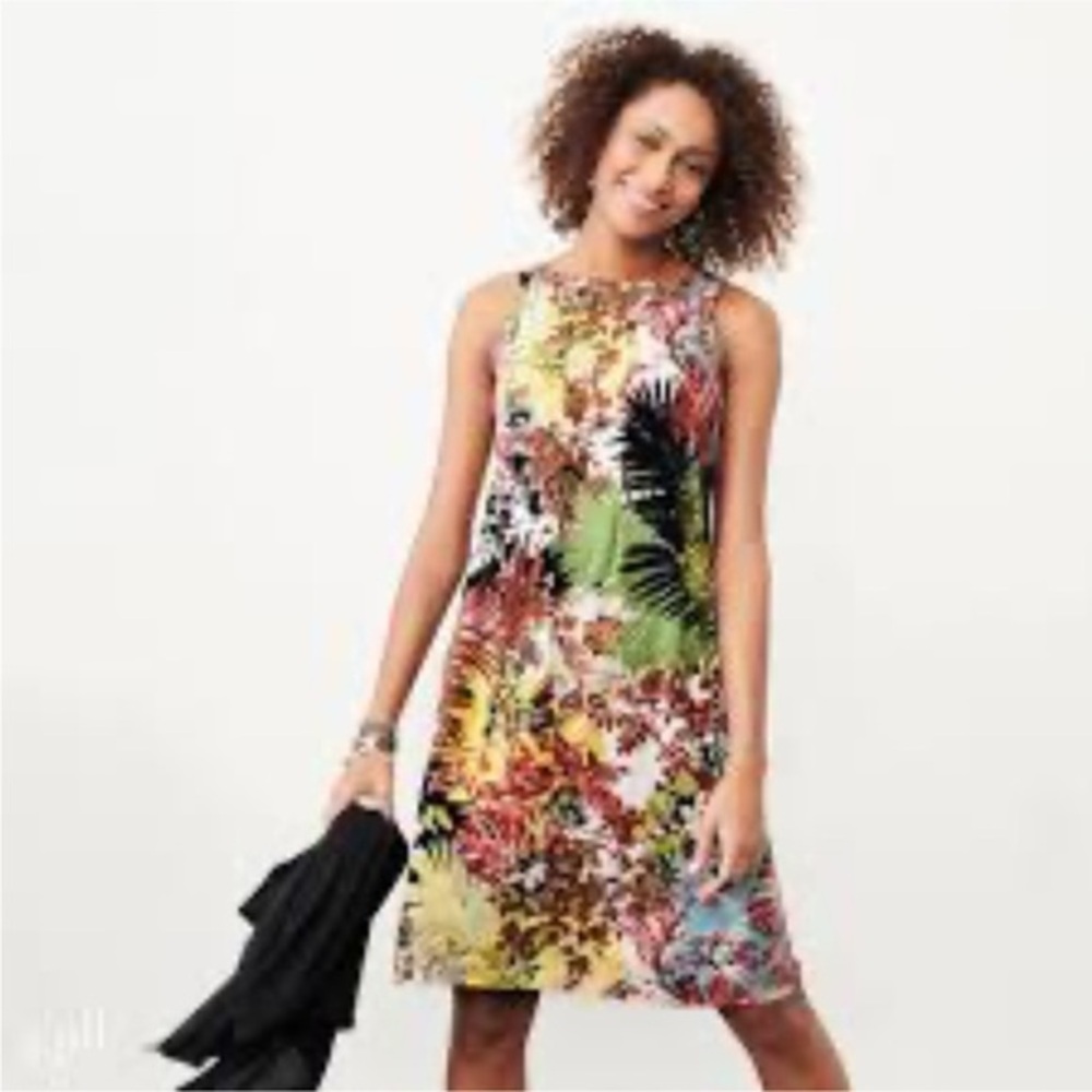 J. Jill multicolor tropical print Sundress